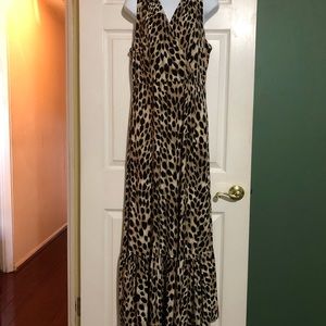 INC Macy’s Leopard maxi dress